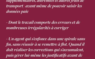 Un agent gestionnaire de paie en souffrance c’est…